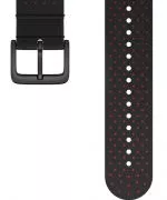 Pasek Polar Perforated Leather Black-Red M/L 20 mm 725882061320