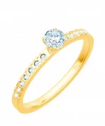 Pierścionek Bonore ze złota próby 585 z diamentem 0,5 ct