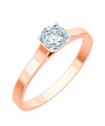 Pierścionek Bonore z różowego złota próby 585 z diamentem 0,7 ct
