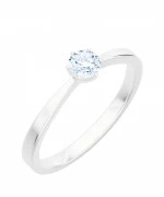 Pierścionek Bonore z białego złota próby 585 z diamentem 0,5 ct