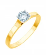 Pierścionek Bonore ze złota próby 585 z diamentem 0,7 ct