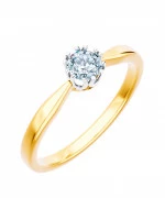 Pierścionek Bonore ze złota próby 585 z diamentem 0,5 ct