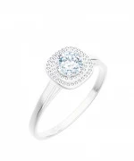 Pierścionek Bonore z białego złota próby 585 z diamentem 0,7 ct