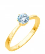 Pierścionek Bonore ze złota próby 585 z diamentem 0,7 ct