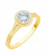 Pierścionek Bonore ze złota próby 585 z diamentem 0,7 ct