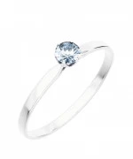 Pierścionek Bonore z białego złota próby 585 z diamentem 0,4 ct