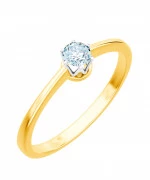 Pierścionek Bonore ze złota próby 585 z diamentem 0,5 ct