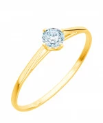Pierścionek Bonore ze złota próby 585 z diamentem 0,5 ct