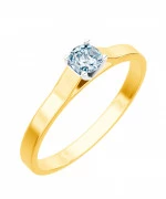 Pierścionek Bonore ze złota próby 585 z diamentem 0,5 ct