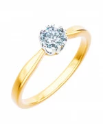 Pierścionek Bonore ze złota próby 585 z diamentem 0,7 ct