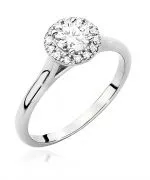 Pierścionek Bonore ze Złota próby 585 z diamentem 0,52 ct