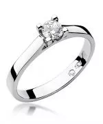Pierścionek Bonore ze Złota próby 585 z diamentem 0,25 ct