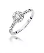 Pierścionek Bonore ze Złota próby 585 z diamentem 0,52 ct