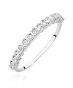Pierścionek Bonore ze Złota próby 585 z diamentem 0,13 ct