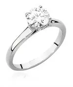 Pierścionek Bonore ze Złota próby 585 z diamentem 1,07 ct