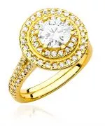 Pierścionek Bonore ze Złota próby 585 z diamentem 1,63 ct