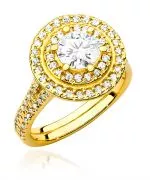 Pierścionek Bonore ze Złota próby 585 z diamentem 1,33 ct