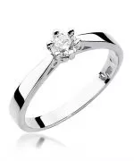 Pierścionek Bonore ze Złota próby 585 z diamentem 0,25 ct