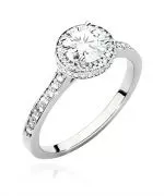 Pierścionek Bonore ze Złota próby 585 z diamentem 1,08 ct