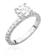 Pierścionek Bonore ze Złota próby 585 z diamentem 0,96 ct