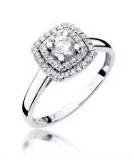 Pierścionek Bonore ze Złota próby 585 z diamentem 0,5 ct
