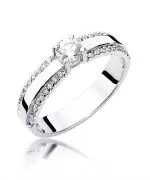 Pierścionek Bonore ze Złota próby 585 z diamentem 0,45 ct