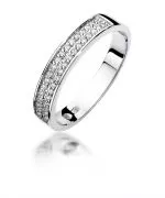 Pierścionek Bonore ze Złota próby 585 z diamentem 0,18 ct