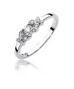 Pierścionek Bonore ze Złota próby 585 z diamentem 0,12 ct