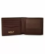 Portfel na banknoty i monety Wolf Signature Brown