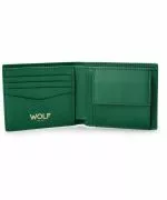 Portfel na banknoty i monety Wolf Signature Green