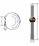 Smartwatch Manta Alexa Srebrny SET SWU501SL