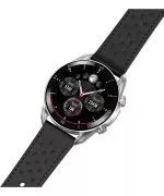 Smartwatch męski Garett V10 Silver-black Leather 5904238485590