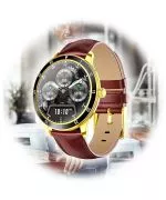 Smartwatch męski Manta Goldenstar Złoty SWT06BP