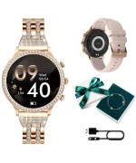 Smartwatch damski Manta Diamond Lusso Złoty SET SWD01GD