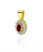 Zawieszka Bonore ze Złota próby 585 z rubinem 0,6 ct
