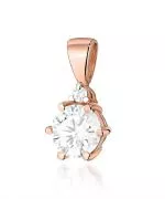 Zawieszka Bonore ze Złota próby 585 z białym szafirem 0,6 ct