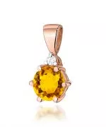 Zawieszka Bonore ze Złota próby 585 z cytrynem 0,5 ct