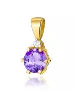 Zawieszka Bonore ze Złota próby 585 z ametystem 0,5 ct