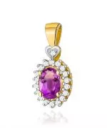 Zawieszka Bonore ze Złota próby 585 z ametystem 0,4 ct