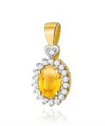 Zawieszka Bonore ze Złota próby 585 z cytrynem 0,6 ct