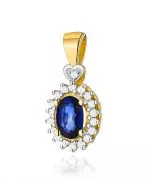 Zawieszka Bonore ze Złota próby 585 z szafirem 0,7 ct