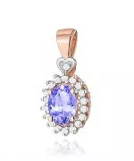 Zawieszka Bonore ze Złota próby 585 z tanzanitem 0,4 ct