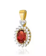 Zawieszka Bonore ze Złota próby 585 z granatem 0,5 ct