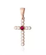 Zawieszka Bonore ze Złota próby 585 z rubinem 0,15 ct