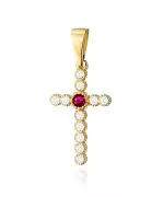 Zawieszka Bonore ze Złota próby 585 z rubinem 0,15 ct