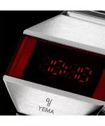 Zegarek męski Yema LED Silver YMHF1575-AM