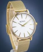 Zegarek damski BOWA Praha White-Gold Mesh 38