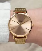 Zegarek damski BOWA New York Pink-Gold Mesh 38