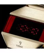 Zegarek męski Yema LED Gold YMHF1575-1AM