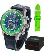 Zegarek męski Vostok Europe Expedition North Pole Polar Spruce Solar Power Chronograph Limited Edition SET